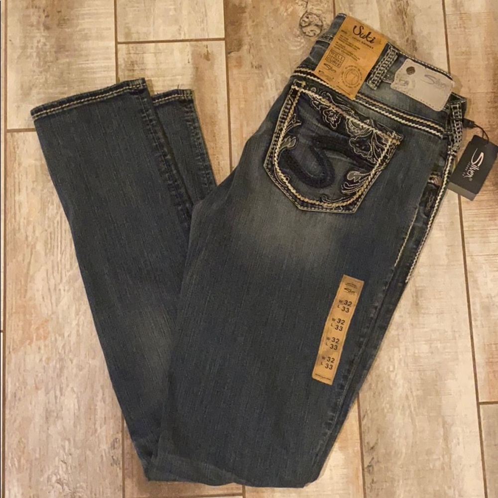Silver Suki Mid Pencil Skinny Jeans👖